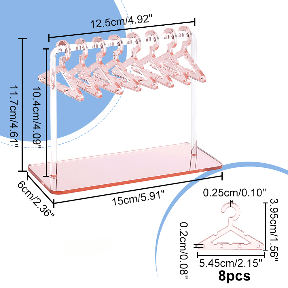 Exhibidor organizador de aros zarcillos pendientes en acrílico perchero / unidad2