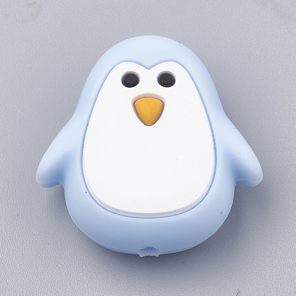 Mordedor pasador silicona pingüino bebé portachupete / unidad3