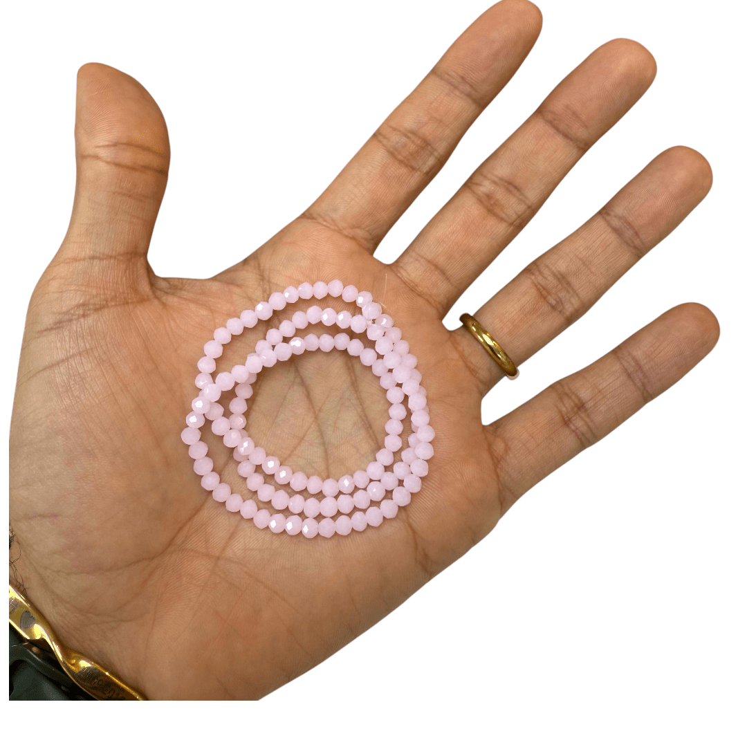 Sarta cristales 4 mm murano facetado unicolor / tira11