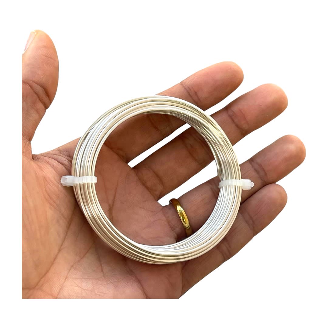 Alambre calibre 14 plateado americraft supply silver / Rollo2