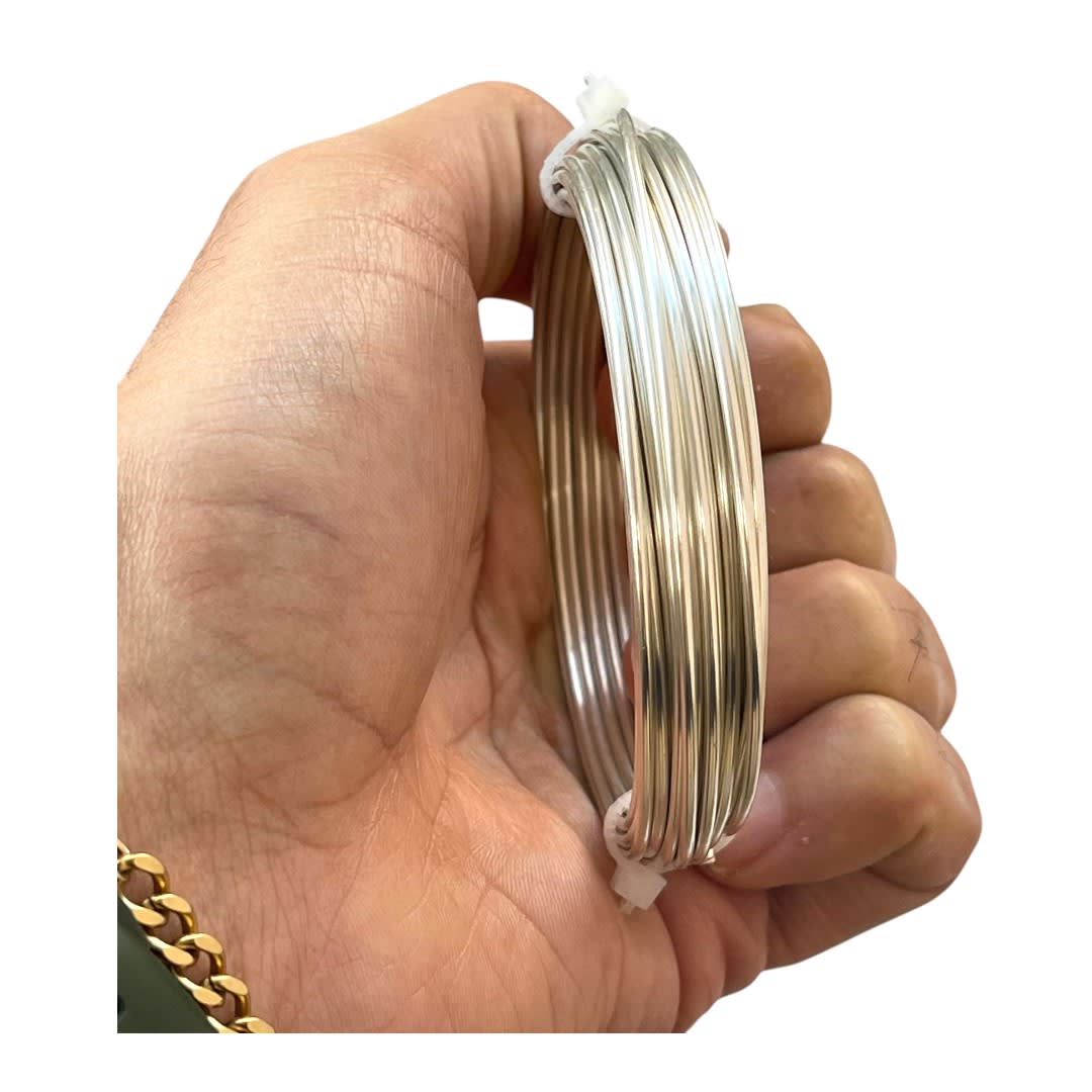 Alambre calibre 14 plateado americraft supply silver / Rollo3