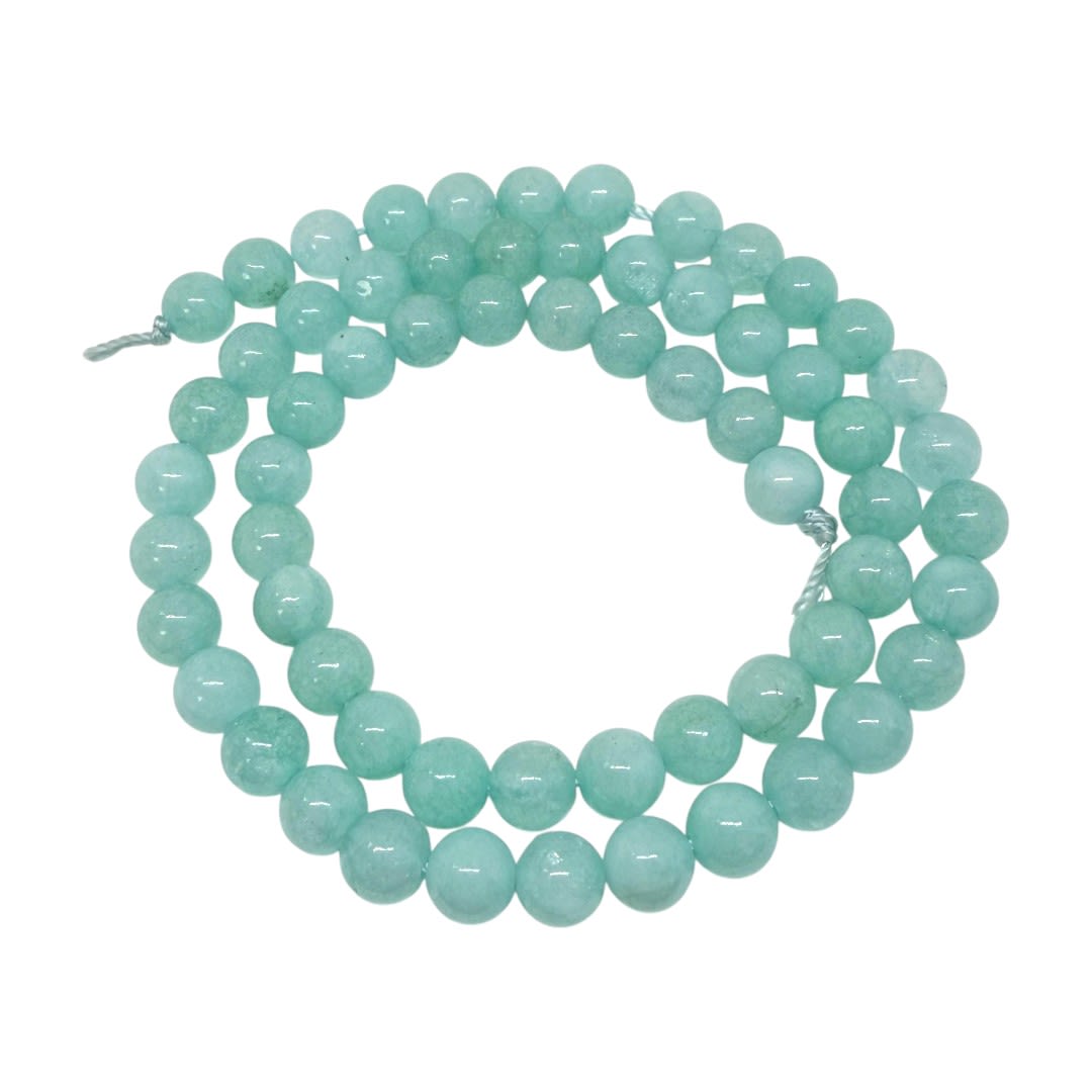 Sarta abalorios cuentas piedra jade turquesa / tira2