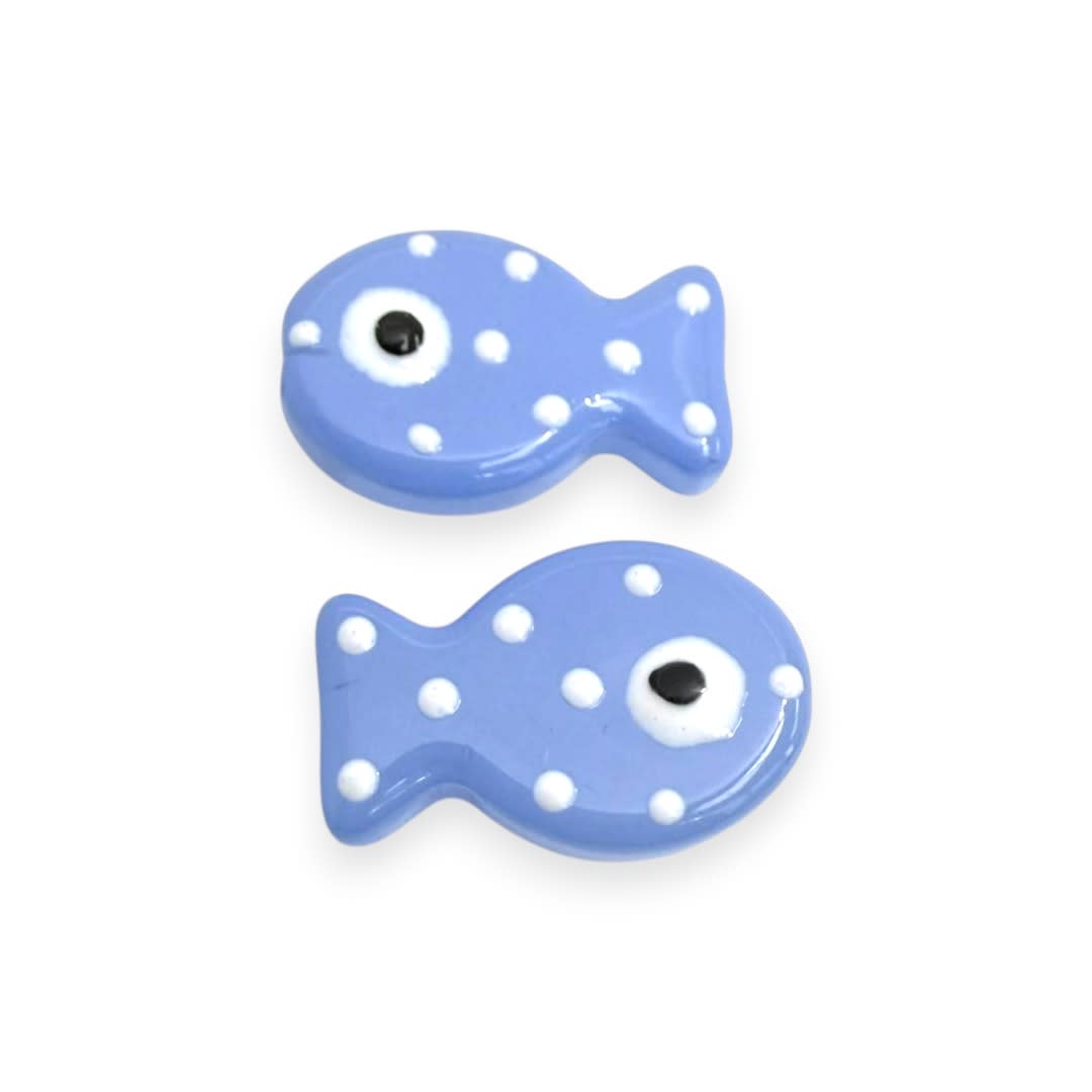 Dije pasador Pez pescado 19.5 mm murano / unidad9