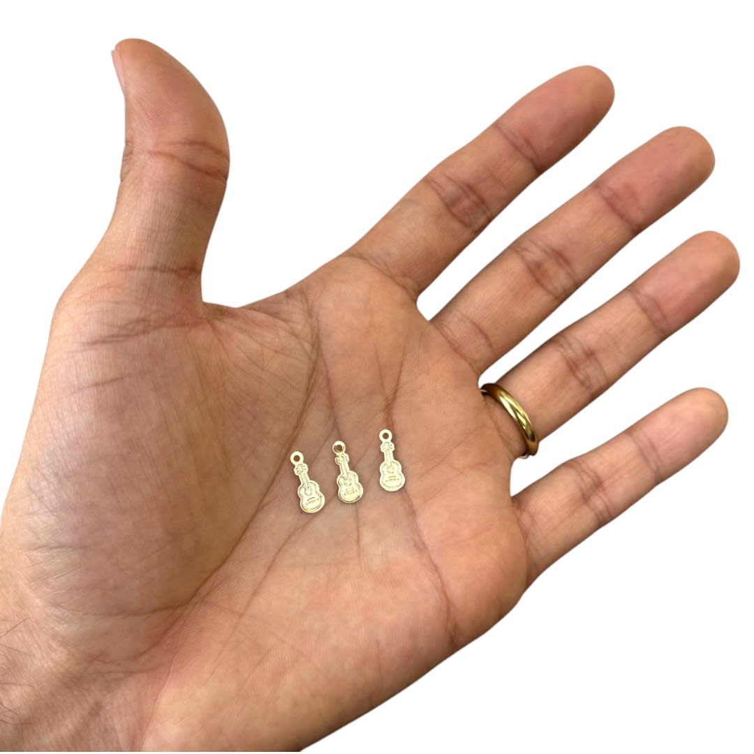 Dije colgante cuatro venezuela 5x8 mm gold-filled / unidad2