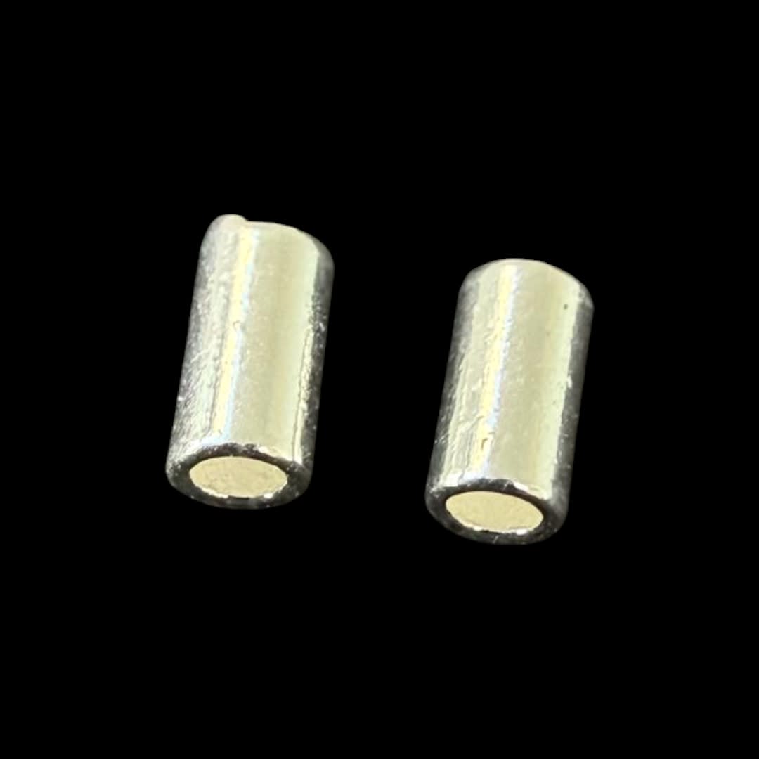 Separador tubular tubo 4 mm baño de plata / gramo4