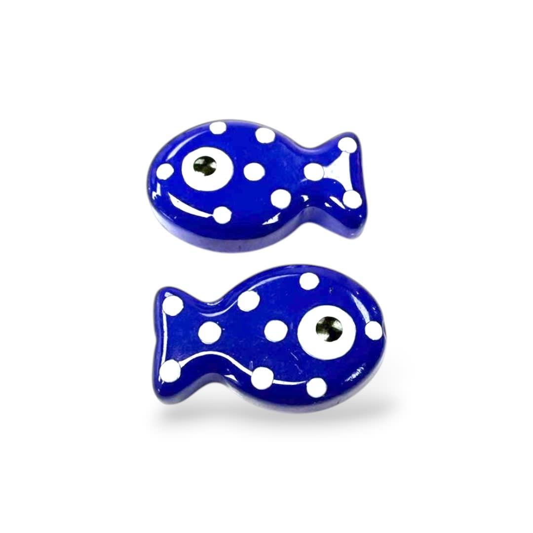 Dije pasador Pez pescado 19.5 mm murano / unidad13