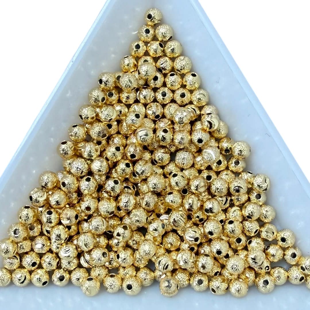 Balines diamantado Baño de Oro / gramo3