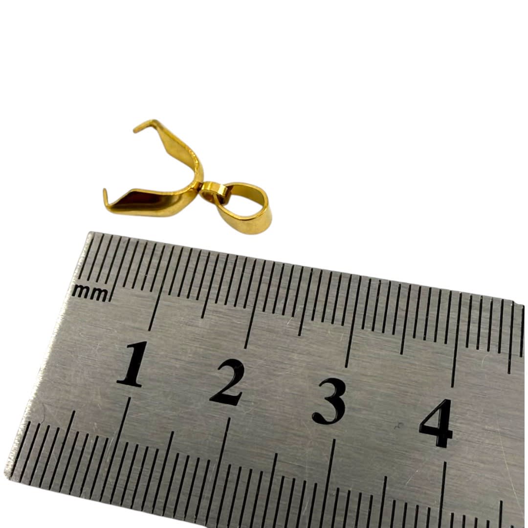 Porta dije valier 20 mm acero dorado / 12 uds2