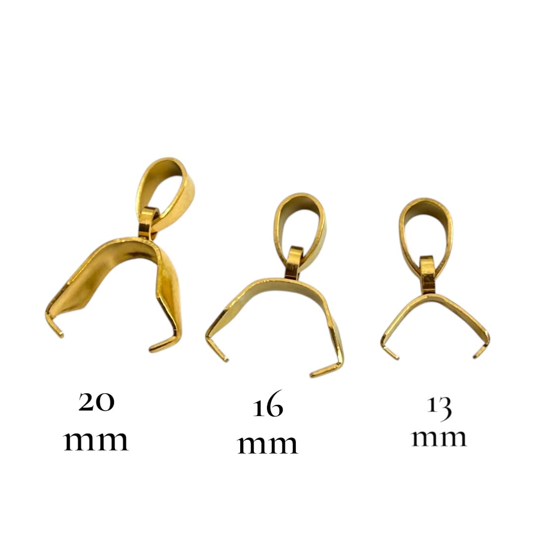 Porta dije valier 20 mm acero dorado / 12 uds3