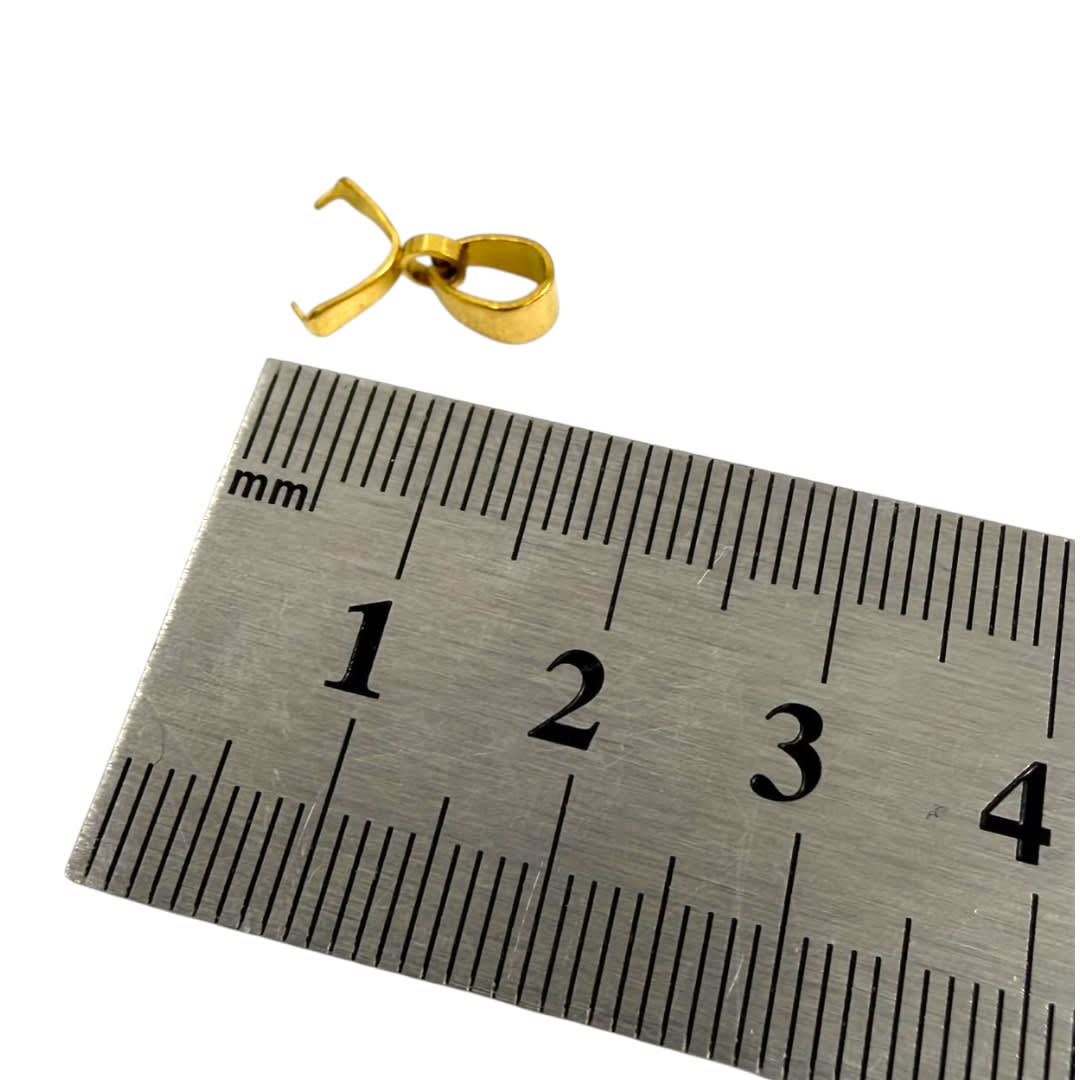 Porta dije valier 13 mm acero dorado / 12 uds2