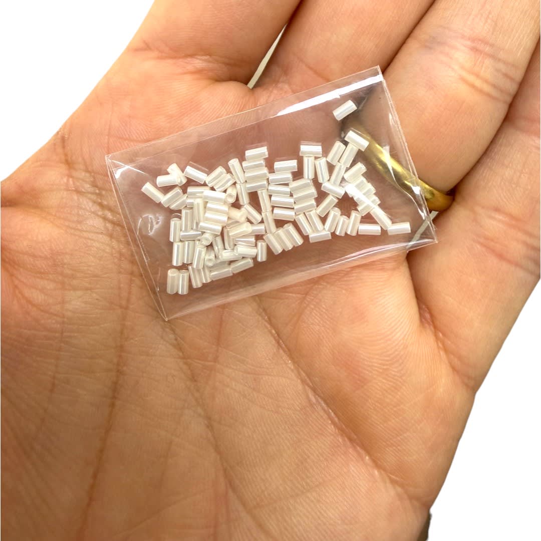 Canutillo cuentas de miyuki 3 mm pearl perlado / gramo2