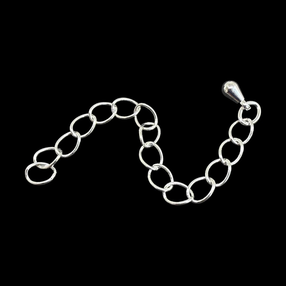 Cadena extensión alargador 5 cm baño de plata / unidad2