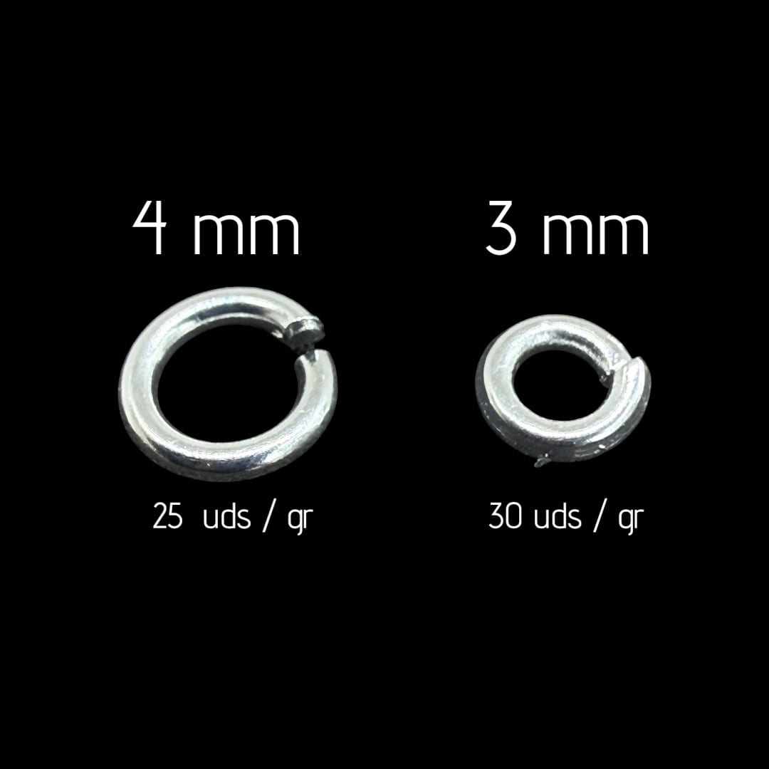 Argollas de unión baño de plata / gramo2
