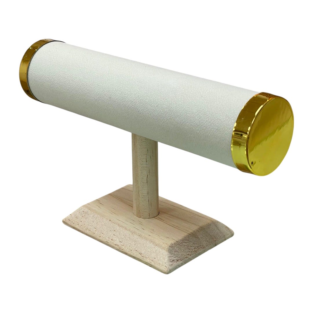 Exhibidor mostrario pulseras reloj un nivel madera eco cuero / unidad2