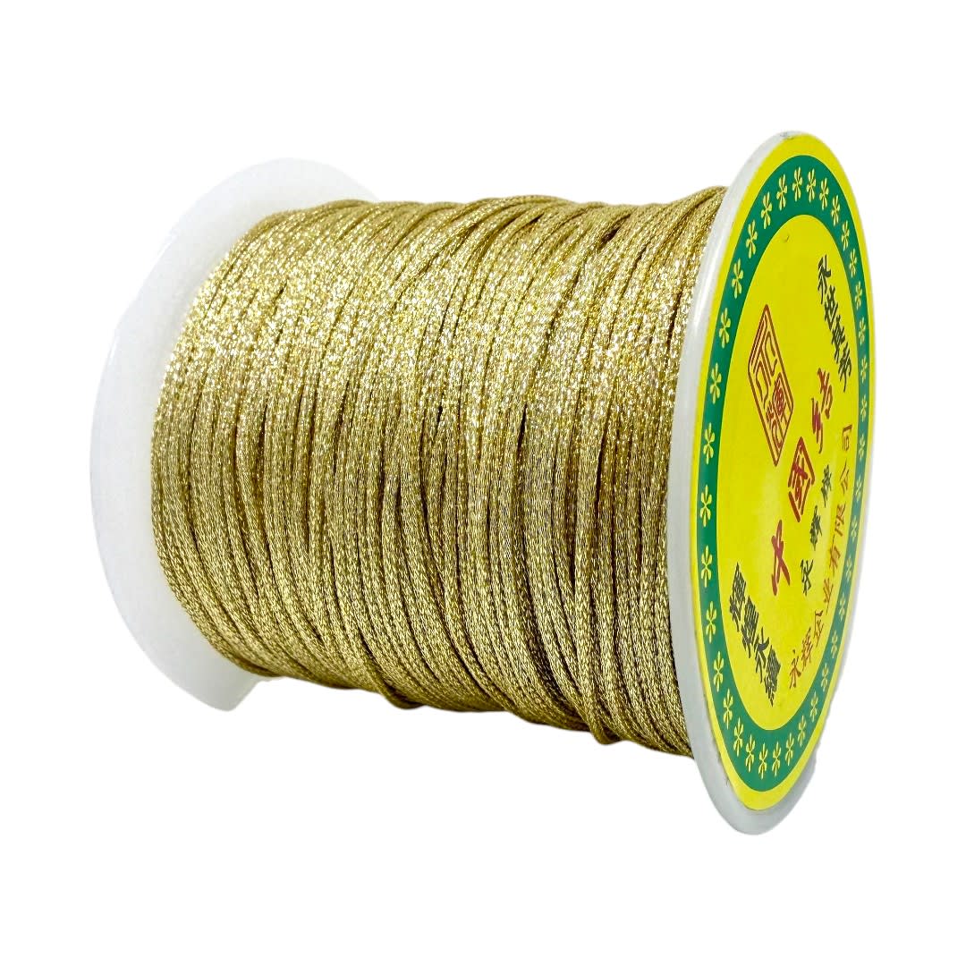 Hilo chino nylon trenzado metalizado 1 mm / metro2