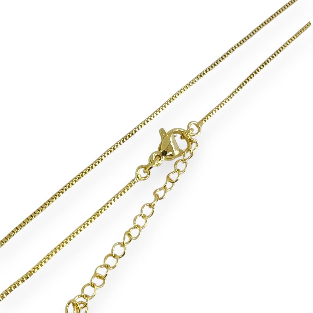 Cadena armada tejido veneciana 40 cm baño de oro / unidad4