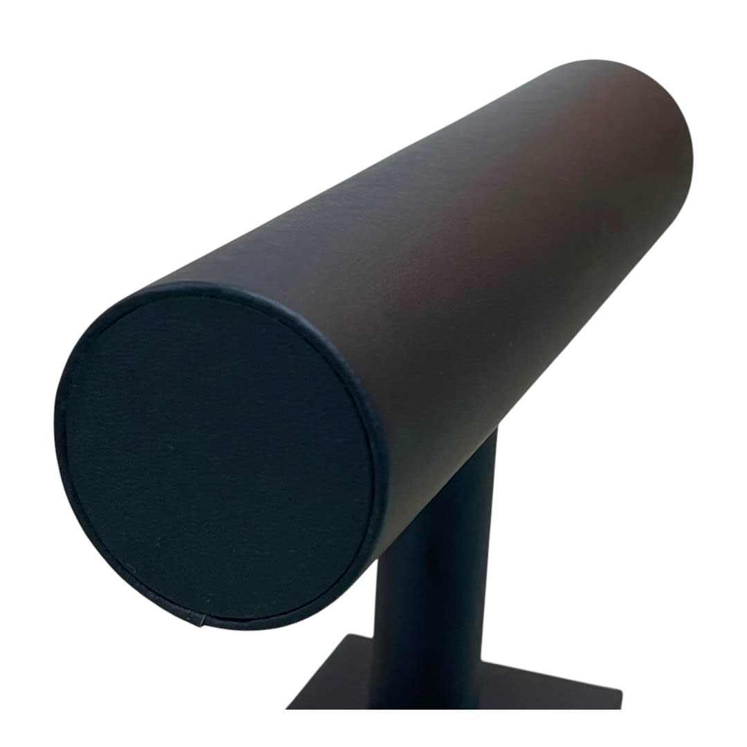 Exhibidor mostrario pulseras manilla reloj ecocuero negro / unidad3