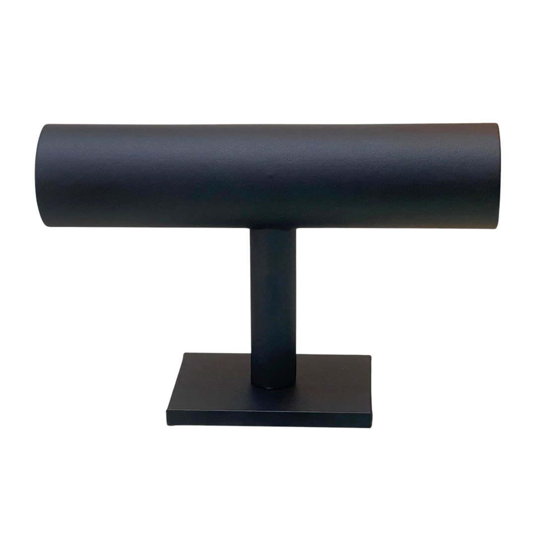 Exhibidor mostrario pulseras manilla reloj ecocuero negro / unidad2