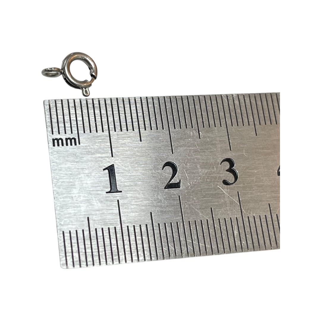 Broche salvavida 6 mm acero plateado / unidad3