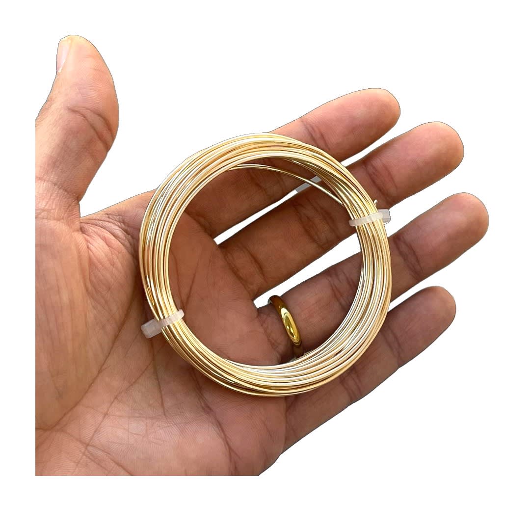 Alambre calibre 16 dorado americraft supply Light gold / Rollo2