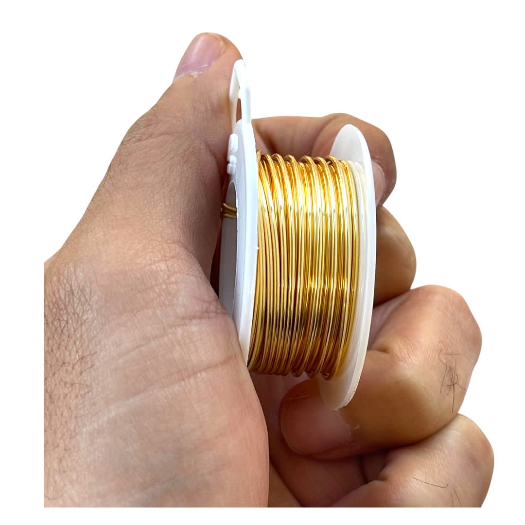 Alambre calibre 18 dorado americraft supply gold / Rollo2