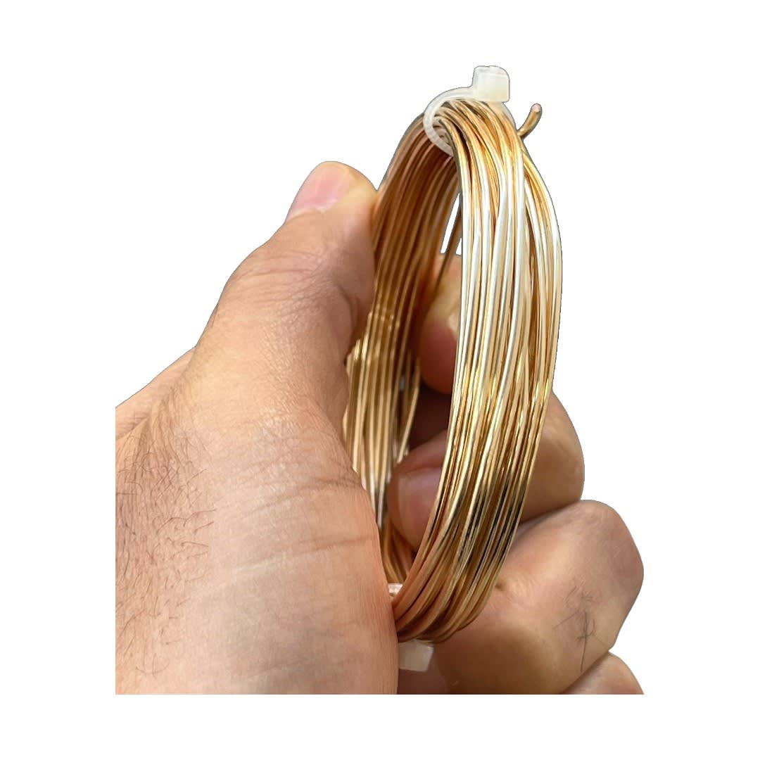 Alambre calibre 16 dorado americraft supply Light gold / Rollo3