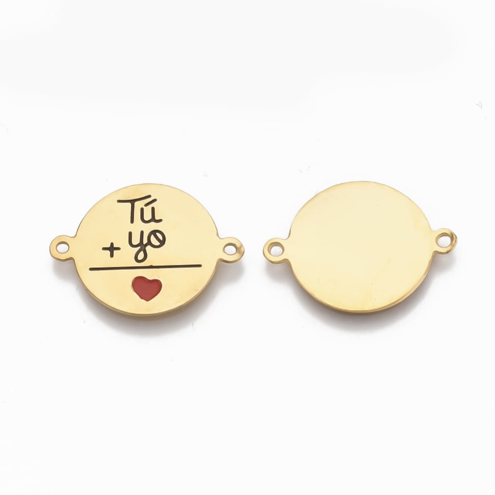 Dije conector mensaje novios tu y yo acero / unidad4