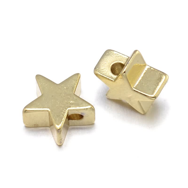 Pasadores corazón estrella cruz corona flor luna dorado / unidad15