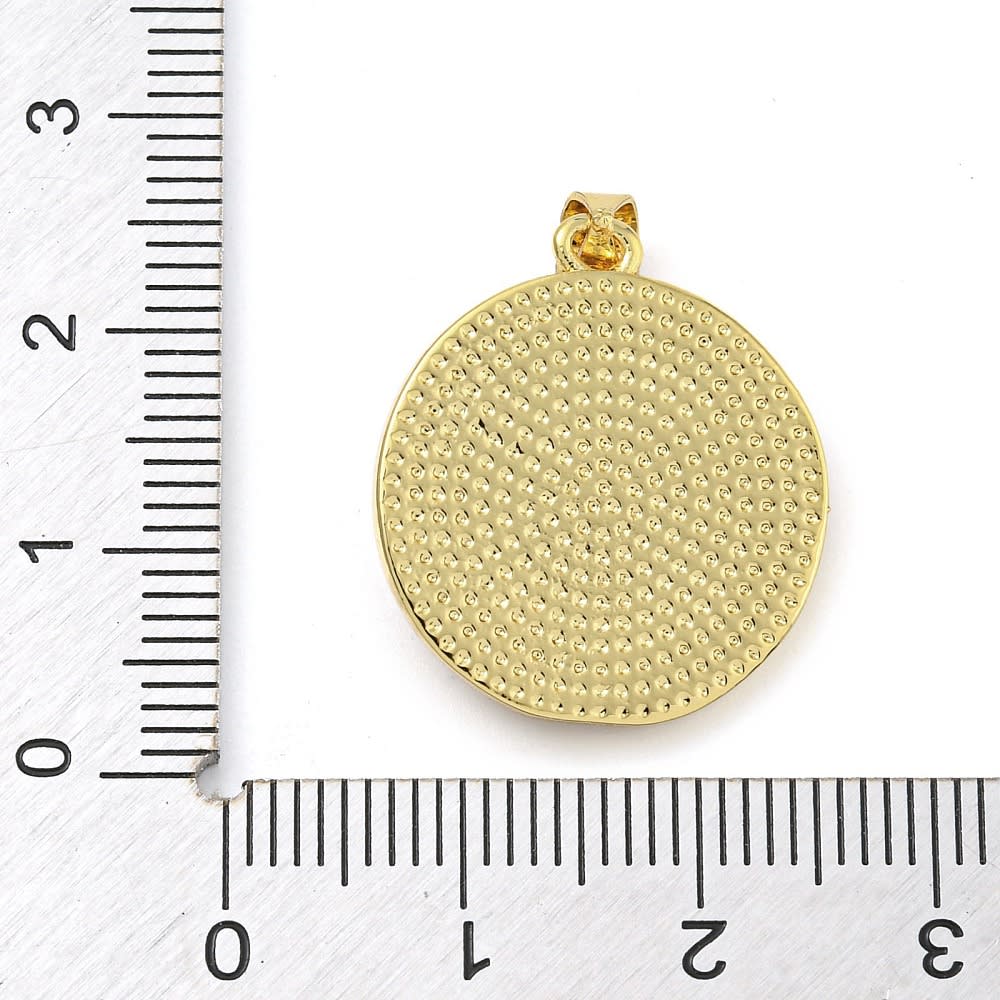 Dije colgante medalla 20 mm Dr. José Gregorio Hernández nácar / unidad3