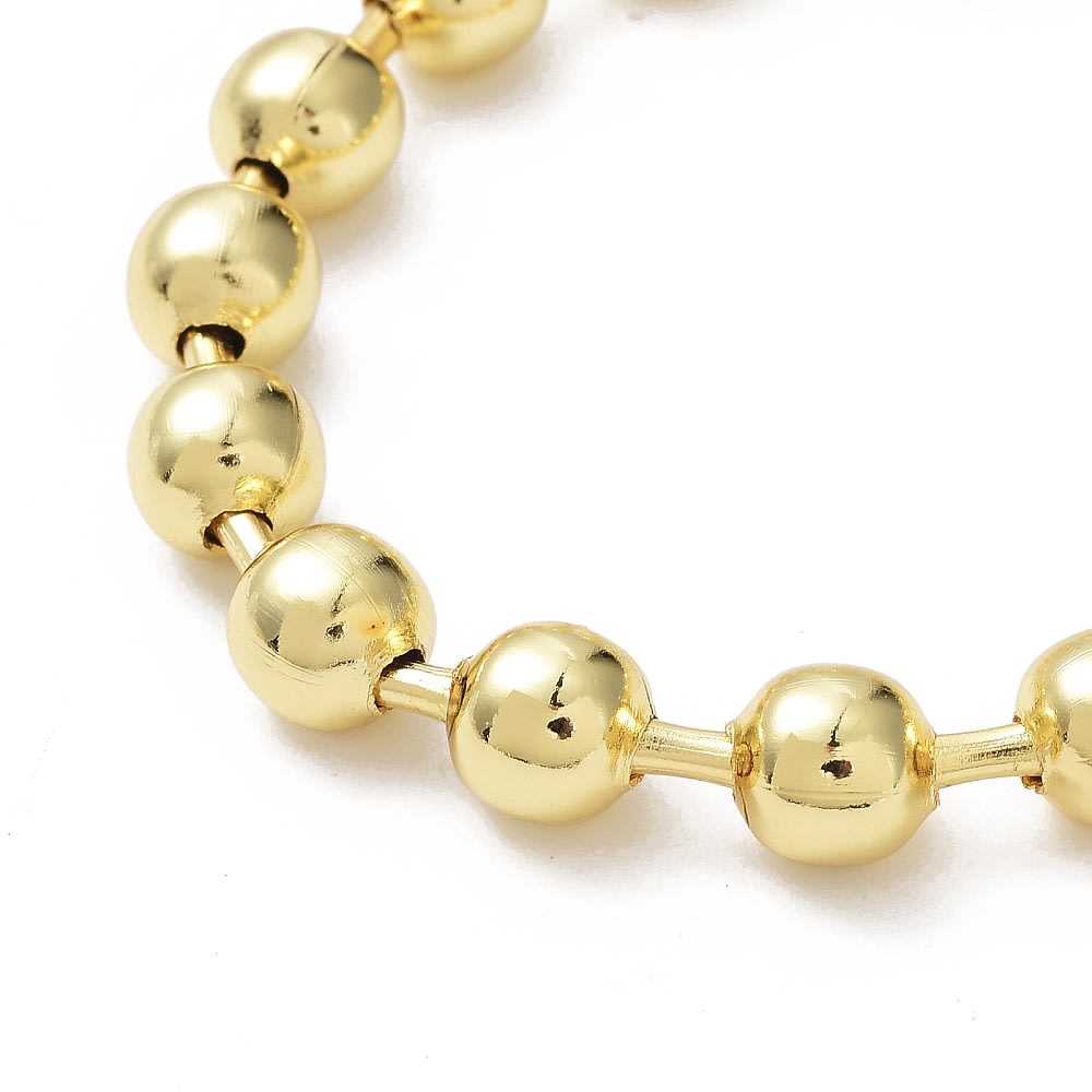 Pulsera minimalista balines chunky baño de oro / unidad4