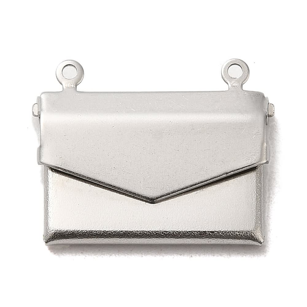 Relicario foto portafoto locket bolso mano acero / unidad1
