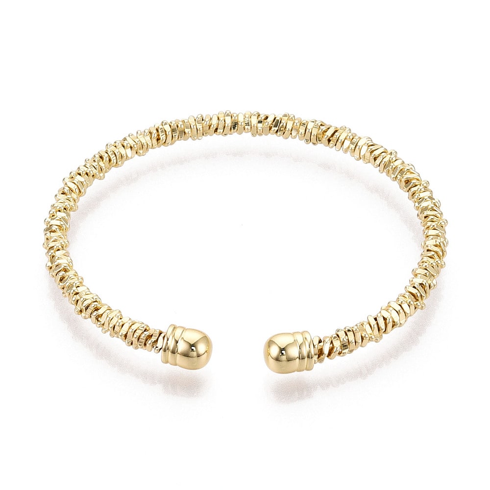 Brazalete pulsera torción baño de oro / unidad3