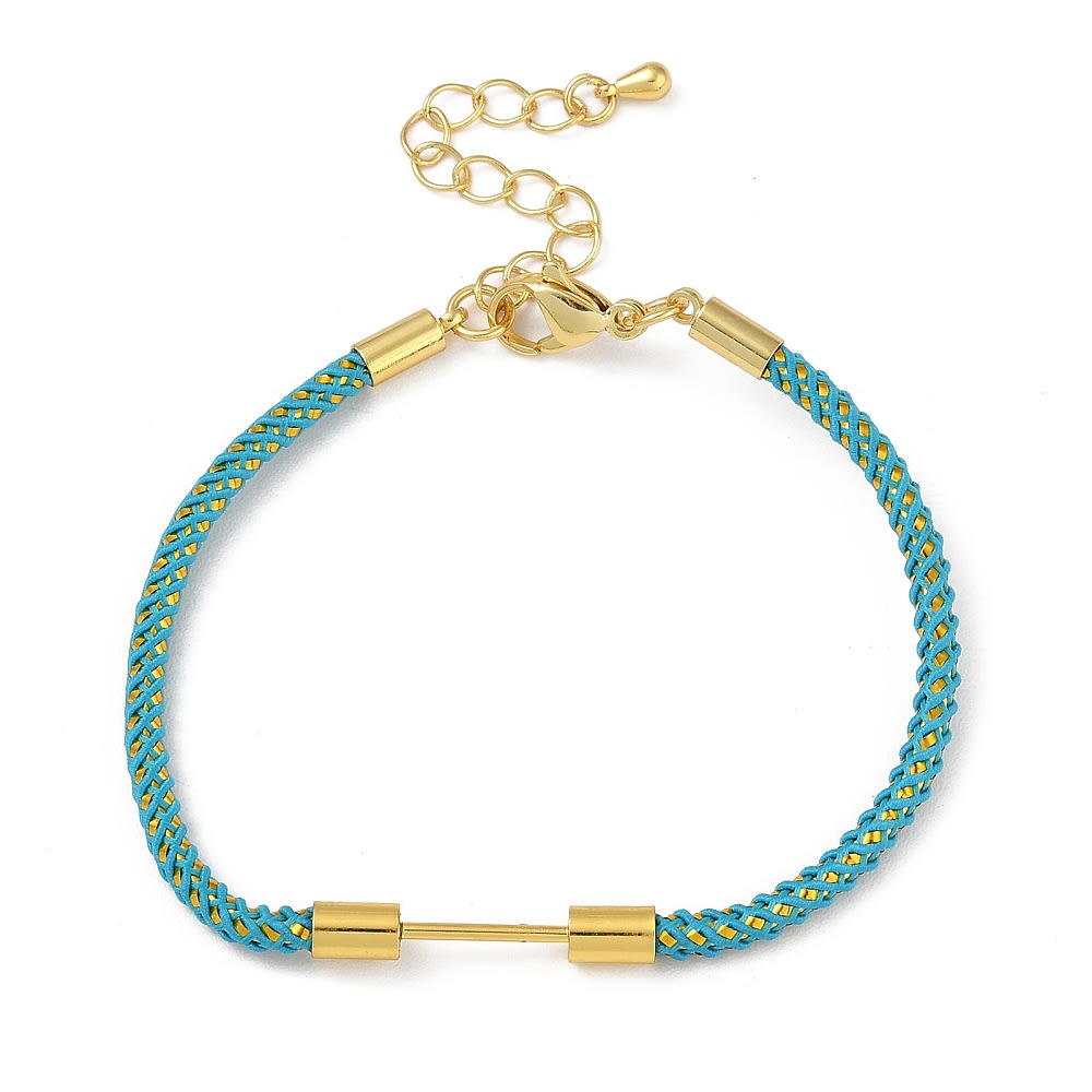 Base de pulsera cordón nailon trenzado con barra ajustable / unidad3