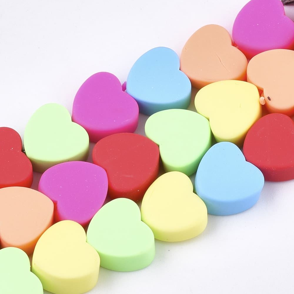 Pasador arcilla polimérica corazón liso fimo2