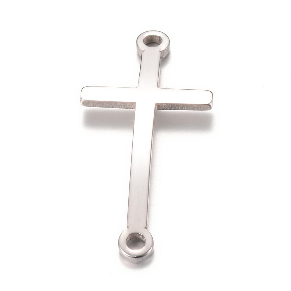Dije conector cruz acero / unidad2