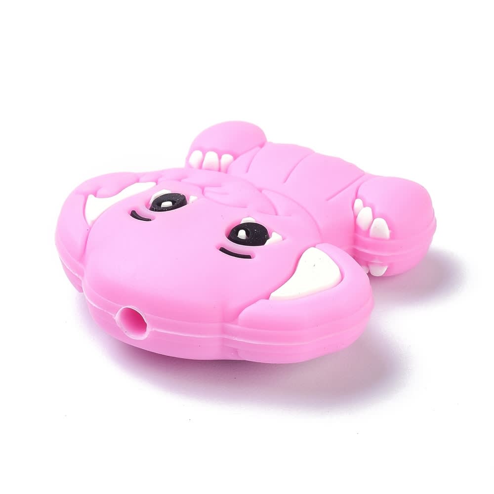 Mordedor pasador silicona elefante bebé portachupete / unidad6