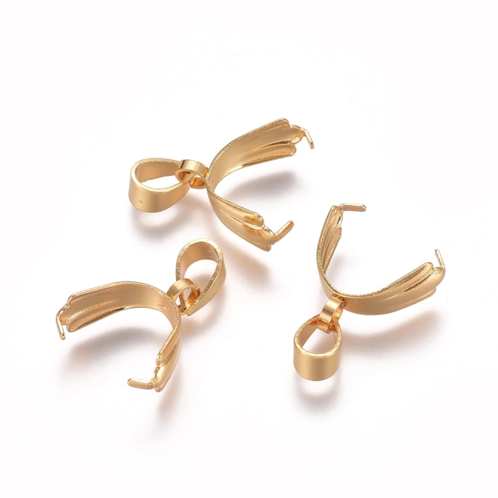 Porta dije valier 19 mm acero dorado / 5 uds2