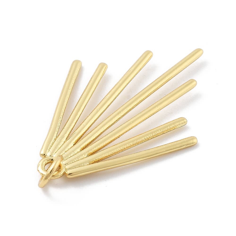 Maxi dije colgante abanico líneas baño de oro / unidad2