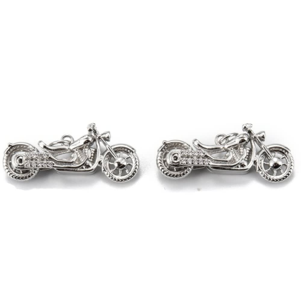 Dije colgante motocicleta moto chopper 28 mm zircón latón / unidad5