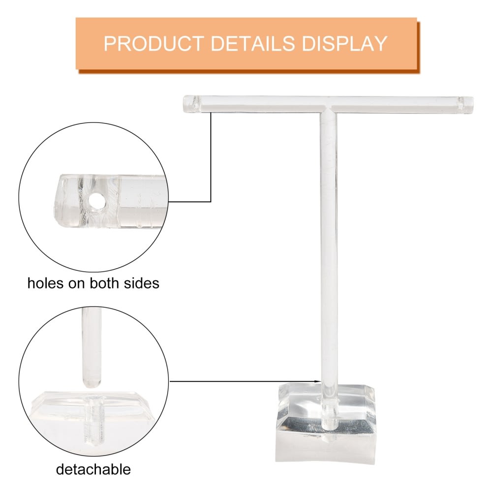Exhibidor aros zarcillos pendientes acrílico transparente / unidad5
