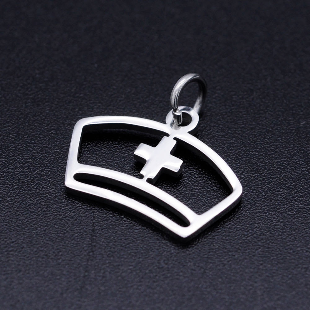 Dije colgante enfermera salud 16 mm acero / unidad4