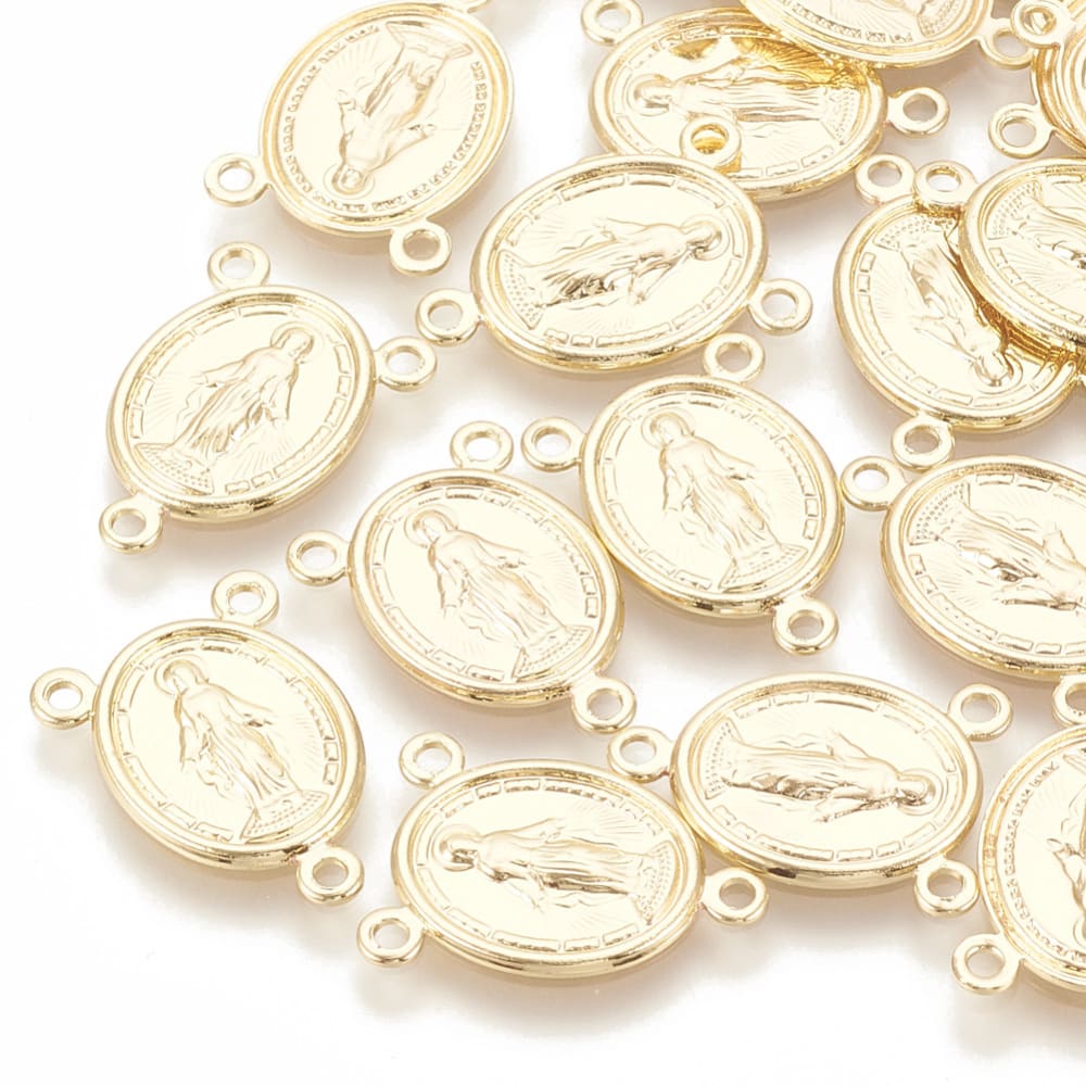 Dije vitela centro rosario virgen baño de oro / unidad2