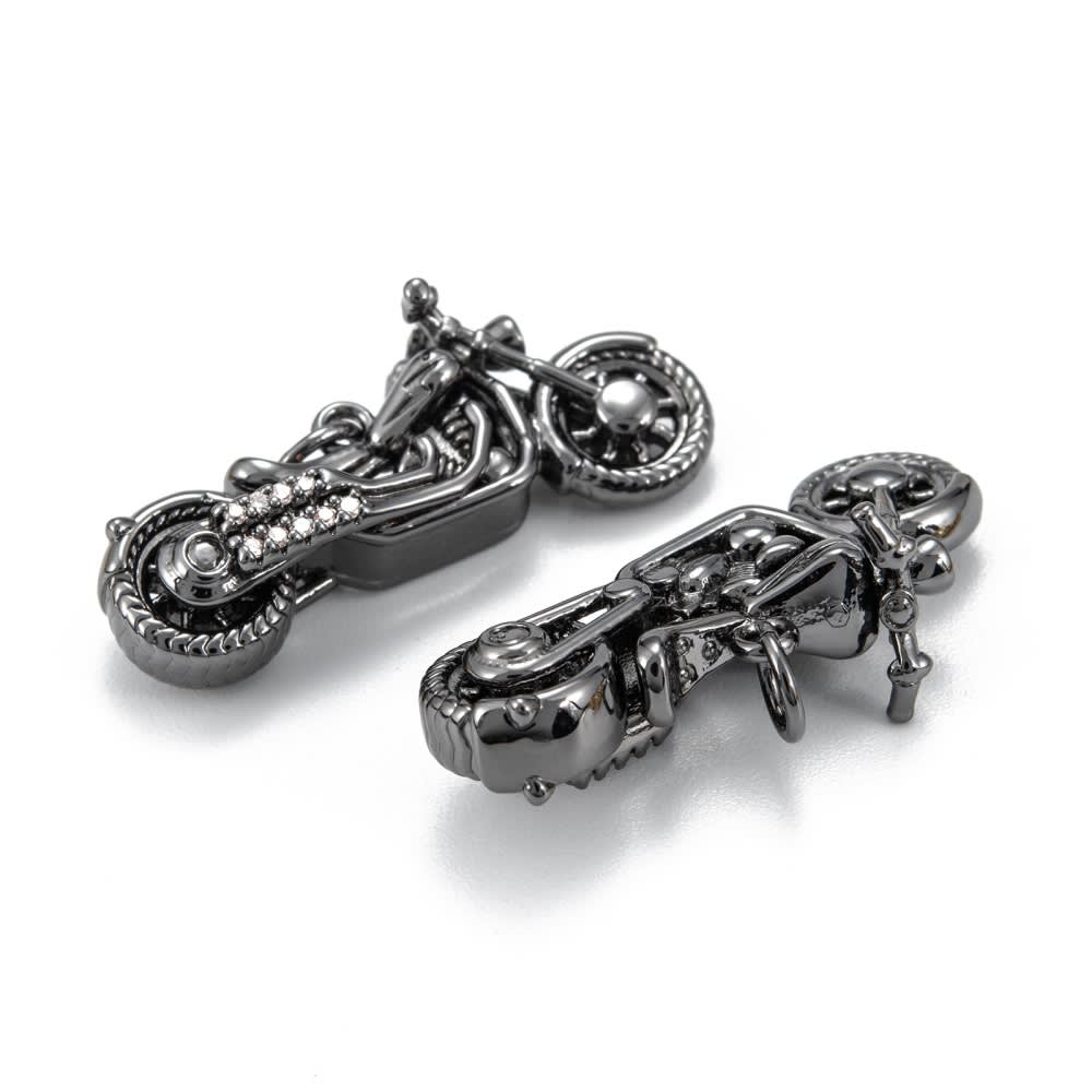 Dije colgante motocicleta moto chopper 28 mm zircón latón / unidad3