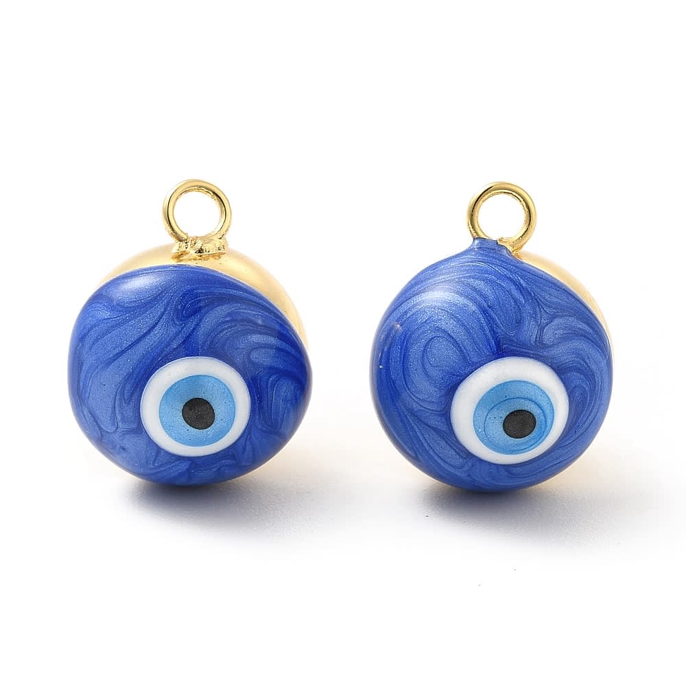 Dije colgante esmaltado esfera ojo turco protección / unidad2