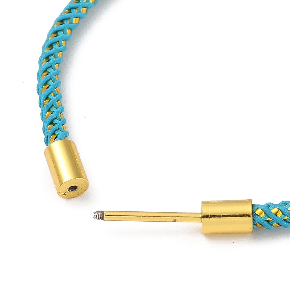 Base de pulsera cordón nailon trenzado con barra ajustable / unidad2