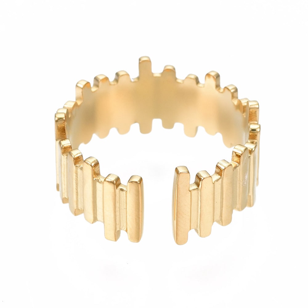 Anillo ajustable Barras chunky acero / unidad2