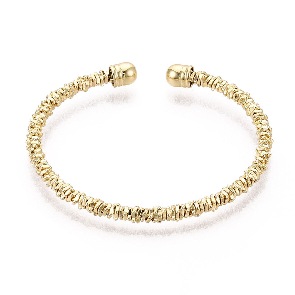 Brazalete pulsera torción baño de oro / unidad2