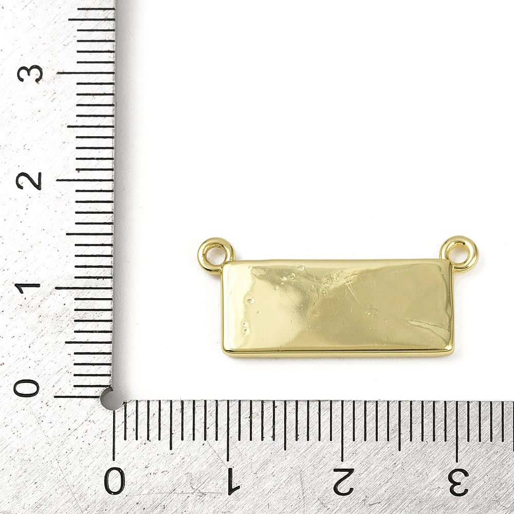 Dije conector 11:11 plaquita 24.5 mm latón / unidad4