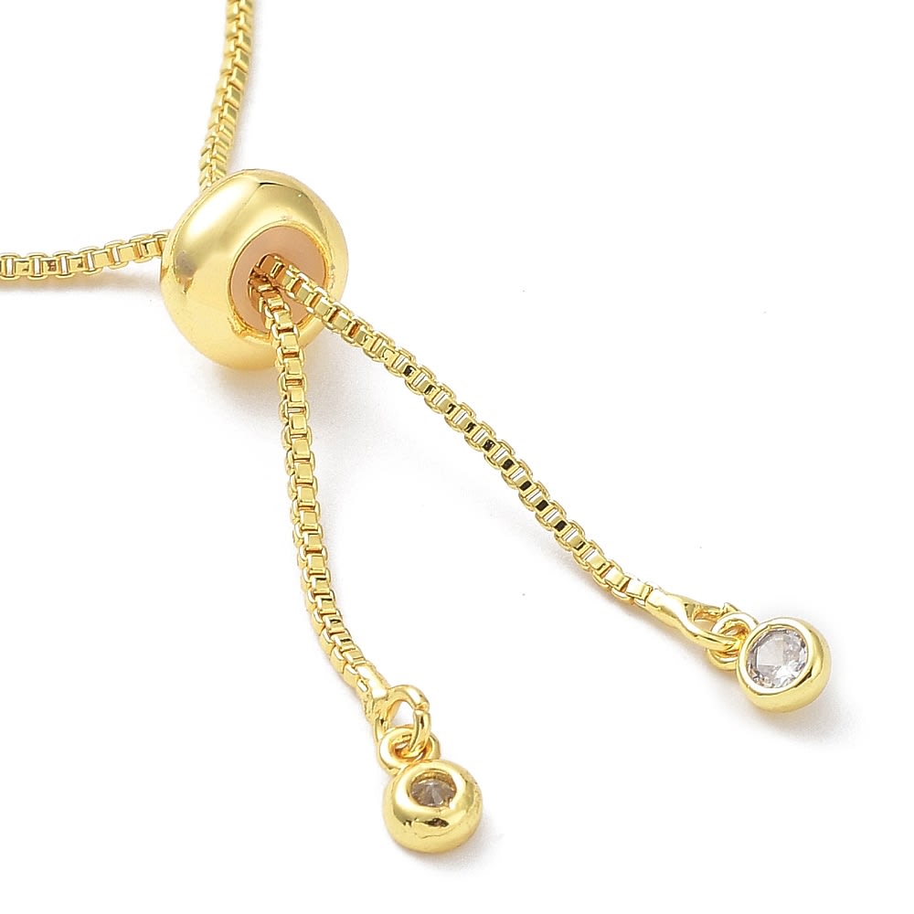 Pulsera ajustable balines baño de oro / unidad7