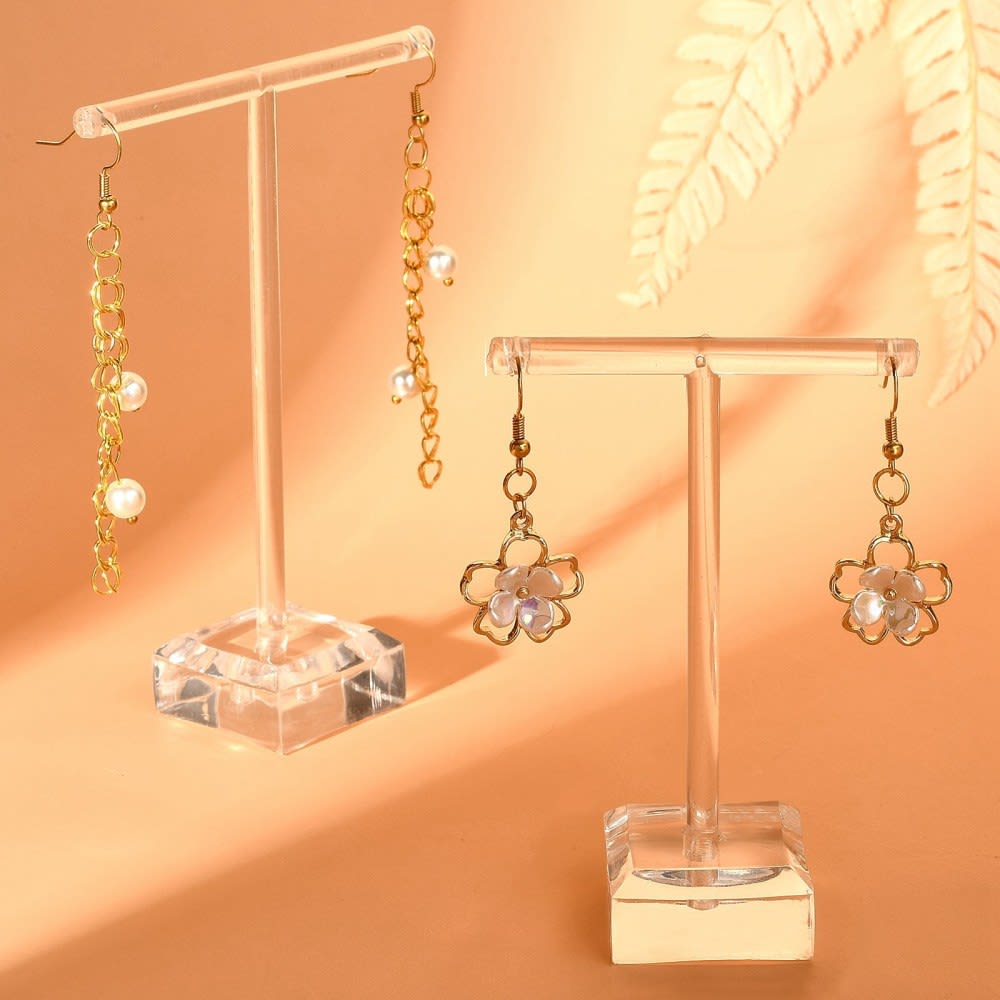 Exhibidor aros zarcillos pendientes acrílico transparente / unidad4